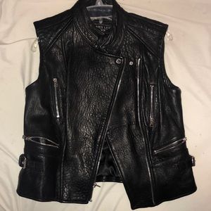 Dawn Levy leather vest
